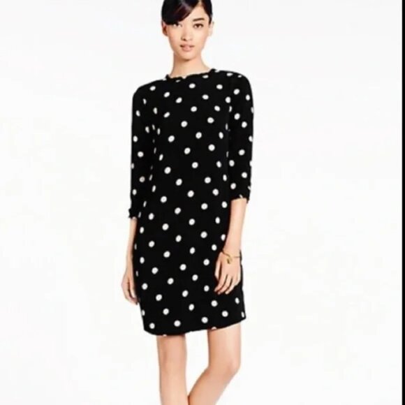 Kate Spade Dizzy polka dot shift dress XS - Picture 1 of 16